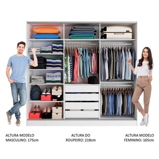 Foto 4 | Foto 4 | Ropero Closet Madesa Royale 3 Puertas 1 Espejo B/n