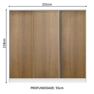 Foto 3 | Foto 3 | Ropero Closet Madesa Royale 3 Puertas B/m