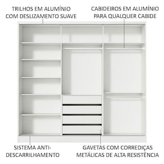 Foto 5 | Foto 5 | Guarda Ropa Madesa Royale 3 Puertas B/n