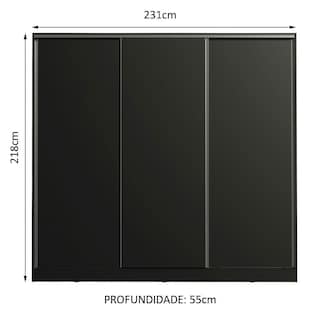 Foto 3 | Foto 3 | Guarda Ropa Madesa Royale 3 Puertas Negro