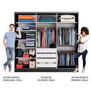 Foto 4 | Foto 4 | Guarda Ropa Madesa Royale 3 Puertas Negro