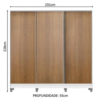 Foto 3 | Foto 3 | Guarda Ropa Madesa Royale 3 Puertas B/b/m Cp
