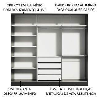 Foto 5 | Foto 5 | Guarda Ropa Madesa Royale 3 Puertas N/n/b Cp