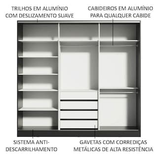 Foto 5 | Foto 5 | Guarda Ropa Madesa Royale 3 Puertas 2 Espejo N/n/b