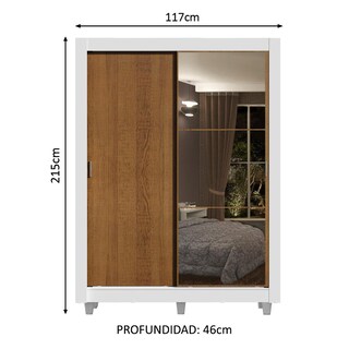 Foto 3 | Foto 3 | Closet con Espejo Madesa 2 Puertas