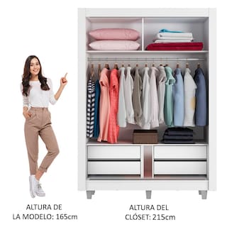 Foto 4 | Foto 4 | Closet con Espejo Madesa 2 Puertas
