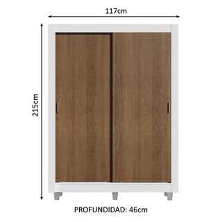 Foto 4 | Foto 4 | Ropero Closet Madesa Dallas 2 Puertas Con Pies Bm 01