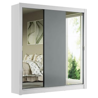 Foto 1 | Foto 1 | Ropero Closet Madesa Mônaco 3 Puertas 2 Espejos Bg