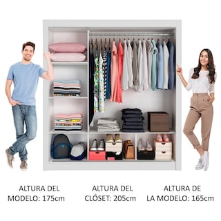 Foto 5 | Foto 5 | Ropero Closet Madesa Mônaco 3 Puertas 2 Espejos Bg