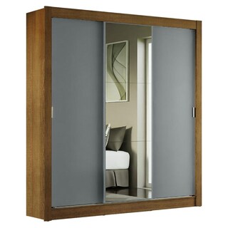 Foto 1 | Foto 1 | Ropero Closet Madesa Mônaco 3 Puertas 1 Espejo Mg