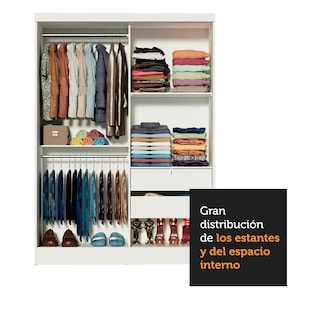 Foto 5 | Foto 5 | Closet Luke Madesa 2 Puertas Corredizas Con Espejos