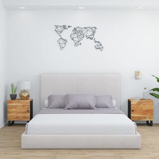 Foto 1 | Foto 1 | Mesitas De Noche Vidaxl 2 Unidades De Madera Maciza De Acacia 40x33x46 Cm - Venta Internacional.