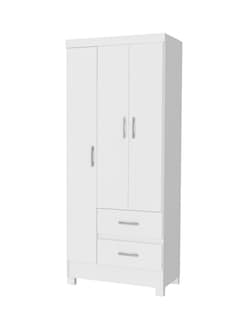 Foto 1 | Foto 1 | Ropero Closet Moderno Iris 3 Puertas Y 2 Cajones Blanco