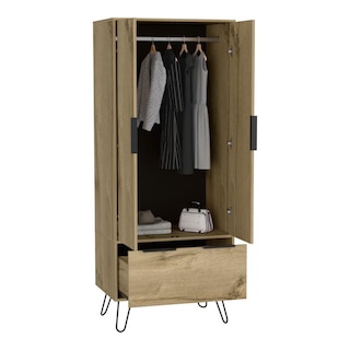 Foto 4 | Foto 4 | Closet Ali Café Claro y Wengue Virtual Muebles