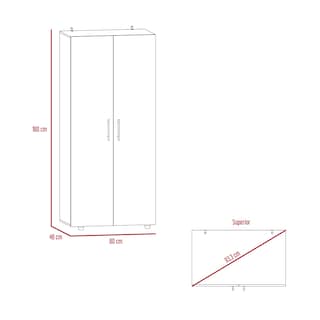 Foto 7 | Foto 7 | Closet Derek Café Claro y Blanco Virtual Muebles
