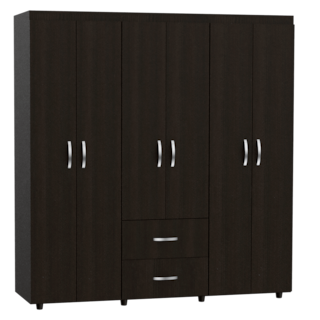 Foto 3 | Foto 3 | Closet Bariloche Bombay Wengue con Seis Puertas Abatibles Virtual Muebles