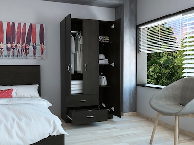 Foto 2 | Foto 2 | Closet América Wengue con Dos Cajones Virtual Muebles