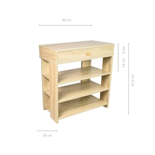 Foto 4 | Foto 4 | Zapatero Top Living Hiroshima Con Cajón Minimalista Estilo Madera Roble
