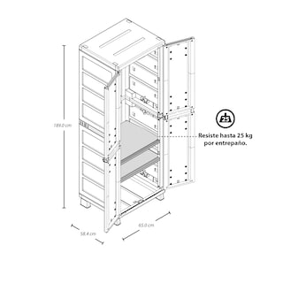Foto 4 | Foto 4 | Armario Organizador Ideal Ropa Closet Rattan Plástico Rimax