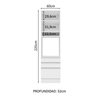 Foto 4 | Foto 4 | Despensero Alacena Multiuso Organizador Madesa 1 Puerta Gl