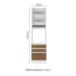 Foto 3 | Foto 3 | Despensero Alacena Multiuso Organizador Madesa 1 Puerta Bm
