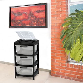 Foto 4 | Foto 4 | Organizador Rimax de Plástico Negro 3 Cajones