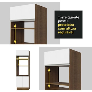 Foto 7 | Foto 7 | Alacena Organizador Madesa Blanco con 3 Puertas