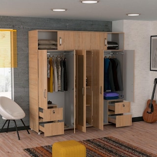 Foto 4 | Foto 4 | Ropero Armario Joker 200 Maderkit Color Rovere