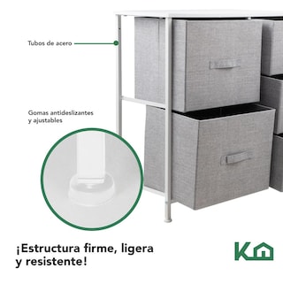 Foto 4 | Foto 4 | Cajonera 5 Cajones KingsHouse Mueble Organizador De Tela