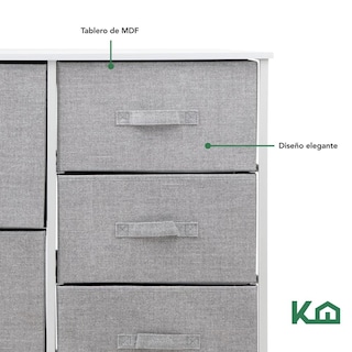 Foto 7 | Foto 7 | Cajonera 5 Cajones KingsHouse Mueble Organizador De Tela
