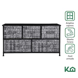 Foto 2 | Foto 2 | Cómoda KingsHouse KINGCHEST5W color Gris