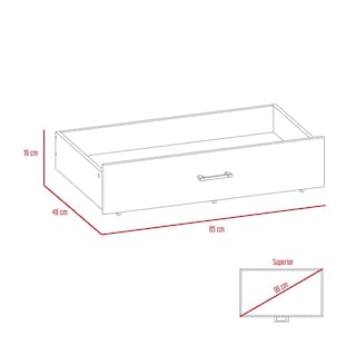 Foto 7 | Foto 7 | Cajonera Armable Excelsior Alba 85 color Marrón con Ruedas