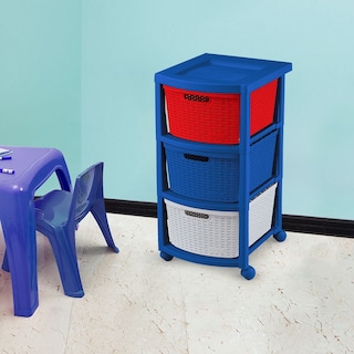 Foto 3 | Foto 3 | Cajonera Rimax Color Azul 3 Gavetas