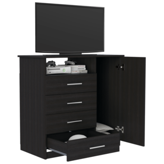 Foto 3 | Foto 3 | Cómoda Organizador Barlovento Wengue con Cuatro Cajones Virtual Muebles