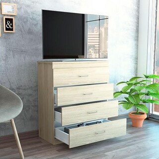 Foto 2 | Foto 2 | Cómoda Organizador Marino Beige y Blanco con Cuatro Cajones Virtual Muebles