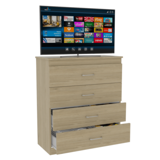 Foto 3 | Foto 3 | Cómoda Organizador Marino Beige y Blanco con Cuatro Cajones Virtual Muebles