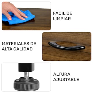 Foto 4 | Foto 4 | Cómoda Rack & Pack Marrón 6 Cajones Metal y Madera