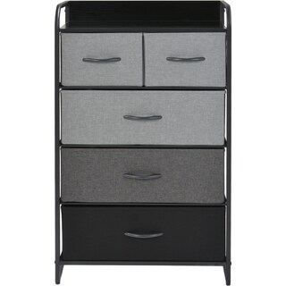 Foto 2 | Foto 2 | Mueble Organizador 5 Cajones Tela Moderno Negro