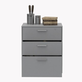 Foto 5 | Foto 5 | Gabinete Básico Piki color Gris 3 Cajones Virtual Muebles