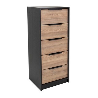 Foto 3 | Foto 3 | Cómoda Organizador 5 Cajones Kaia color Wengue y Miel Virtual Muebles