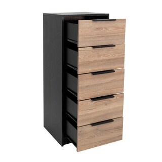 Foto 4 | Foto 4 | Cómoda Organizador 5 Cajones Kaia color Wengue y Miel Virtual Muebles