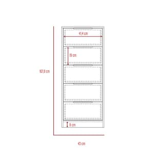 Foto 8 | Foto 8 | Cómoda Organizador 5 Cajones Kaia color Wengue y Miel Virtual Muebles