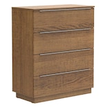 Cómoda Madesa 4 Cajones Para Dormitorio Color Marrón