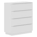 Cómoda Madesa 4 Cajones Para Dormitorio Color Blanco