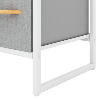 Foto 3 | Foto 3 | Cómoda Compacta De 5 Cajones Mu:4life 5l608 Gris Claro De Estructura Metal Y Cajones De Tela