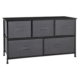 Foto 1 | Foto 1 | Comoda Cajonera De 5 Cajones Mueble Organizador Tela Madera
