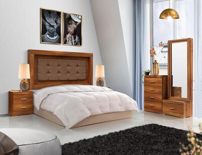 Foto 4 | Foto 4 | Cómoda - Cajonera Con 4 Cajones Color Parota Con Jaladeras De Metal - Madera Industrializada