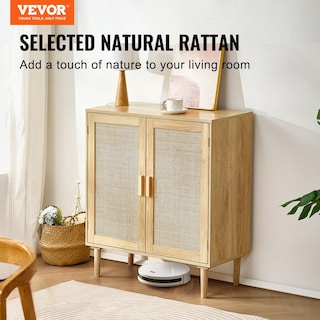 Foto 2 | Foto 2 | Armario De Ratán Vevor Para Almacenamiento De Ratán Con 2 Puertas Y Estantes - Venta Internacional.