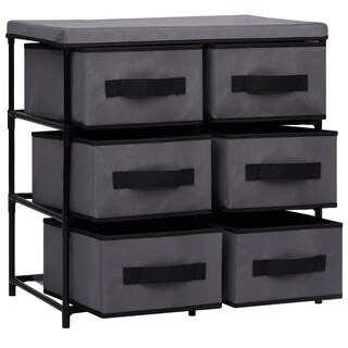 Foto 4 | Foto 4 | Armario De Almacenamiento Vidaxl Con 6 Cajones Moderno De Acero Gris - Venta Internacional.