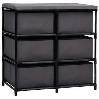 Foto 5 | Foto 5 | Armario De Almacenamiento Vidaxl Con 6 Cajones Moderno De Acero Gris - Venta Internacional.